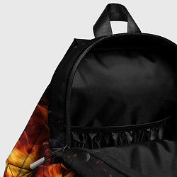 Детский рюкзак Baldurs Gate 3 fire logo, цвет: 3D-принт — фото 2