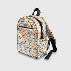 Детский рюкзак Плитки Пенроуза в оранжево серой палитре, цвет: 3D-принт — фото 2