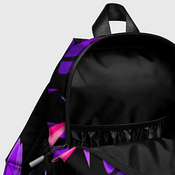 Детский рюкзак Floral composition - neon, цвет: 3D-принт — фото 2