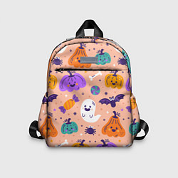 Детский рюкзак Halloween - pumpkins and ghosts, цвет: 3D-принт