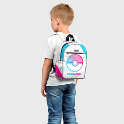 Детский рюкзак Pokemon neon gradient style, цвет: 3D-принт — фото 2