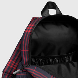 Детский рюкзак Красно-черная клетка, цвет: 3D-принт — фото 2