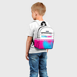 Детский рюкзак Elden Ring neon gradient style: символ сверху, цвет: 3D-принт — фото 2