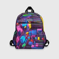 Детский рюкзак Пространство с кубами, цвет: 3D-принт