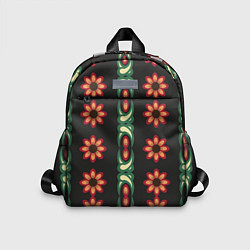 Детский рюкзак Красочный цветочный орнамент с ромашками