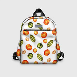 Детский рюкзак Разноцветные тыквы - паттерн