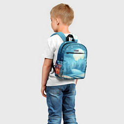 Детский рюкзак Город перед рождеством, цвет: 3D-принт — фото 2