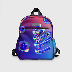 Детский рюкзак Фигуры на градиенте, цвет: 3D-принт