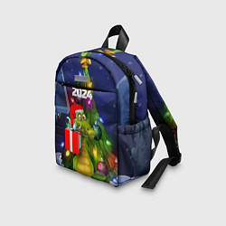 Детский рюкзак Дракон с подарком у елки, цвет: 3D-принт — фото 2