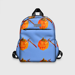 Детский рюкзак Тыква с топором-Хэллоуин, цвет: 3D-принт