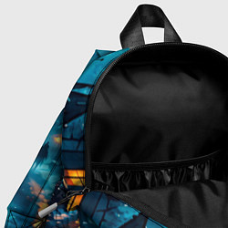 Детский рюкзак Темная ночная улица и жуткие тыквы, цвет: 3D-принт — фото 2
