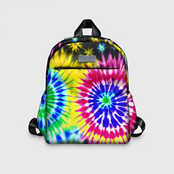 Детский рюкзак Colorful floral composition - tie-dye, цвет: 3D-принт
