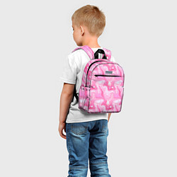 Детский рюкзак Розовые разводы краски, цвет: 3D-принт — фото 2