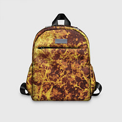 Детский рюкзак Абстракция - желтый антрацит, цвет: 3D-принт