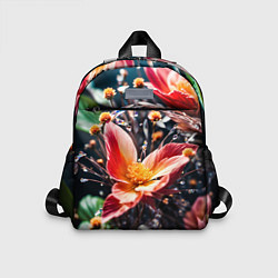 Детский рюкзак Красный цветок капли