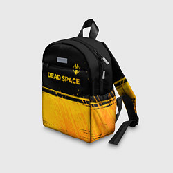 Детский рюкзак Dead Space - gold gradient посередине, цвет: 3D-принт — фото 2