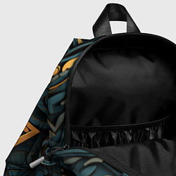 Детский рюкзак Абстрактный узор в викингском стиле, цвет: 3D-принт — фото 2
