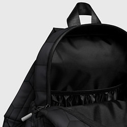 Детский рюкзак Чёрный фон соты, цвет: 3D-принт — фото 2