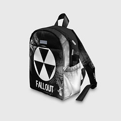 Детский рюкзак Fallout glitch на темном фоне, цвет: 3D-принт — фото 2