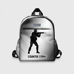 Детский рюкзак Counter Strike glitch на светлом фоне, цвет: 3D-принт