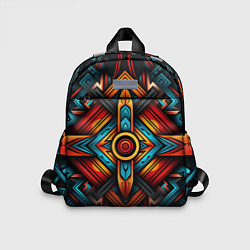 Детский рюкзак Симметричный геометрический узор в этническом стил