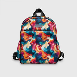 Детский рюкзак Паттерн абстрактные разноцветные волны