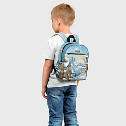 Детский рюкзак Новогодний город иллюстрация, цвет: 3D-принт — фото 2