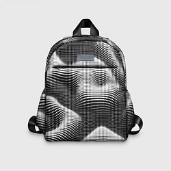 Детский рюкзак Чёрно белый точечный абстрактный фон
