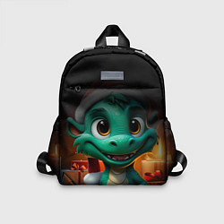 Детский рюкзак Зеленый дракон 2024, цвет: 3D-принт