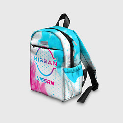 Детский рюкзак Nissan neon gradient style, цвет: 3D-принт — фото 2