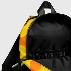 Детский рюкзак Skyrim - gold gradient посередине, цвет: 3D-принт — фото 2