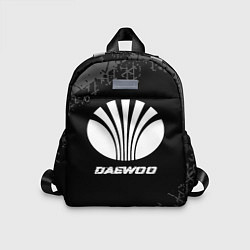Детский рюкзак Daewoo speed на темном фоне со следами шин, цвет: 3D-принт