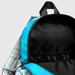 Детский рюкзак Cyberpunk 2077 neon gradient style посередине, цвет: 3D-принт — фото 2