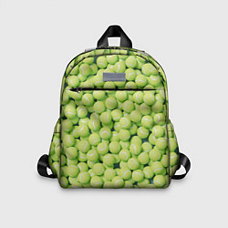 Детский рюкзак Много теннисных мячей, цвет: 3D-принт