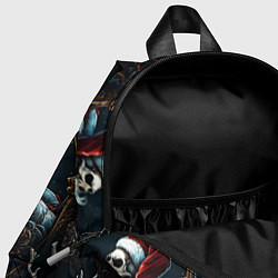 Детский рюкзак Новогодний патерн со скелетом Санты, цвет: 3D-принт — фото 2