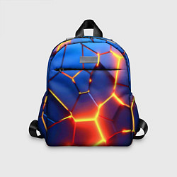 Детский рюкзак Огненные плиты с разломом, цвет: 3D-принт