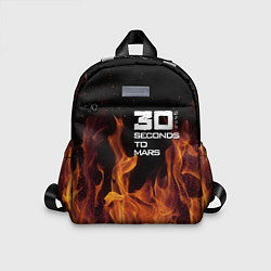 Детский рюкзак Thirty Seconds to Mars fire, цвет: 3D-принт