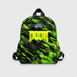 Детский рюкзак Doom огенное лого кислотное, цвет: 3D-принт