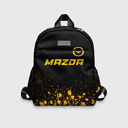 Детский рюкзак Mazda - gold gradient посередине, цвет: 3D-принт