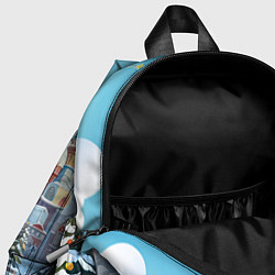 Детский рюкзак Новогодний городской пейзаж, цвет: 3D-принт — фото 2