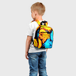 Детский рюкзак PUBG dgragon flame steel, цвет: 3D-принт — фото 2