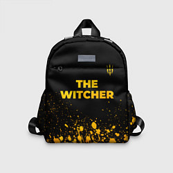 Детский рюкзак The Witcher - gold gradient посередине, цвет: 3D-принт