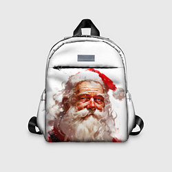 Детский рюкзак Добрый Санта - мазки краски, цвет: 3D-принт