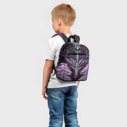 Детский рюкзак Киберпанк доспех фиолетовый, цвет: 3D-принт — фото 2