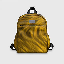 Детский рюкзак Текстура желтой шерсти, цвет: 3D-принт