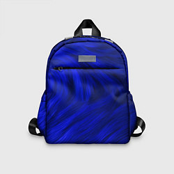 Детский рюкзак Текстура синей шерсти, цвет: 3D-принт