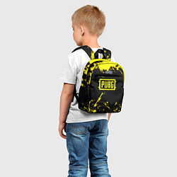 Детский рюкзак PUBG online yellow, цвет: 3D-принт — фото 2