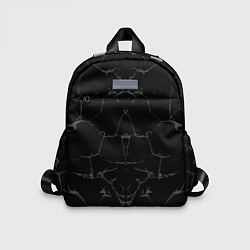 Детский рюкзак Чёрные трещины, цвет: 3D-принт