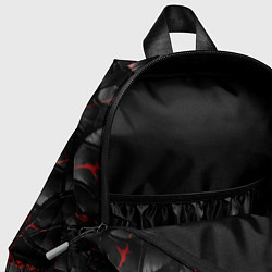 Детский рюкзак Трещины черные, цвет: 3D-принт — фото 2