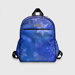 Детский рюкзак Декоративные снежинки на фиолетовом, цвет: 3D-принт